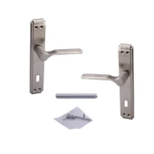 Kapı Kolu İç Oda Aynalı Sağa Sola Uygun Saten Renk Dış Ahşap Pvc Metal Çelik Kapısı Tutamağı 1 Takım thumbnail 2