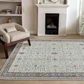 Motto Vintage Modern Dokuma Halı Oturma Odası Salon Halısı Y969A_WV15 thumbnail 3