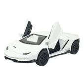 Çek Bırak Metal Arabalar 13 cm - SR2213- Beyaz - 2