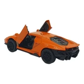 Çek Bırak Metal Arabalar 13 cm - SR2213- Turuncu - 3
