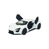 Çek Bırak Metal Arabalar 13 cm - SR2210- Beyaz - 2