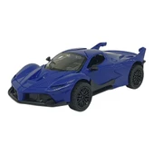 Çek Bırak Metal Arabalar 13 cm - SR2212- Mavi - 1