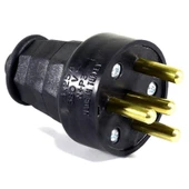 Trifaze Kauçuk Erkek Fiş Sanayi Elektriği 25 Amper 380 Volt - 1