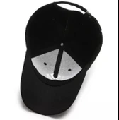 Düz Siyah Şapka Sportif Cap thumbnail 7