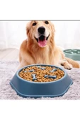 Kedi-köpek Yavaş Yeme Mama Kabı Obezite Önleyici Sindirim Düzenleyici Mama Kabı thumbnail 4