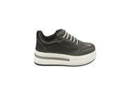 Ventes 319Z Ortopedik 5 cm Kalın Taban Simli Taş Şeritli Günlük Kadın Sneaker Ayakkabı - 1