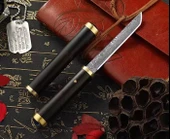 Japon Damascus Tanto Ruyi Jingu Bang thumbnail 4