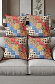 Dijital Baskılı Yumuşak Dokulu 4’lü Kırlent Kılıfı Takımı (43x43 cm) KRL0064 RENKLİ 43 X 43 thumbnail 1