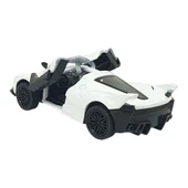 Çek Bırak Metal Arabalar 13 cm - SR2212- Beyaz - 3
