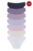 Kadın Külot 7 li Pamuklu Etiket Detaylı Fitilli Ribana thumbnail 1