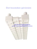 MUTLUSAN 2.5-4mm 12li Geçmeli Plastik Sıra Klemens Beyaz 850?C Alev Yaymayan H.F. - 5