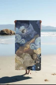 Dijital Baskı Plaj Deniz Havlusu Modern Desenli Peştamal (80X160 cm) HVL0057 RENKLİ 80 X 160 thumbnail 1