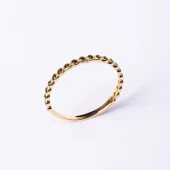 Gümüş Yüzük - 0.30 Karat Safir Taşlı Yarım Tur 925 Ayar Hediye Gümüş Yüzük thumbnail 2