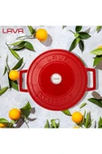 Lava LV Y TC 22 K1 R- 22cm Kırmızı Derin Tencere thumbnail 7