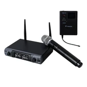 Westa WM-202HT 1 Alıcı + 1 El Mikrofonu +1 Yaka (Lavalier) Kablosuz Uhf Mikrofon Seti thumbnail 1