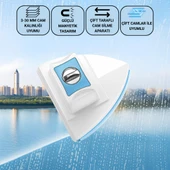 Coofbe 3-30MM Arası Mıknatıslı Pimapen Isıcam Çift Cam Pencere Uyum Kademe Ayarlı Cam Silme Aparatı thumbnail 1