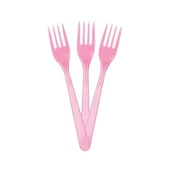 May Plastik Renkli Çatal Pembe 25 Li thumbnail 2