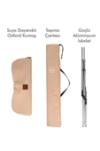 Box&Box Alüminyum Katlanabilir Kamp Sandalyesi, Piknik Sandalyesi, Taşıma Çantalı, Kumaş, Krem thumbnail 8