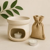 İmroz Krem/Bej Buhurdanlık - 2