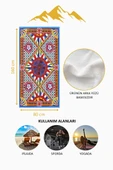 Dijital Baskı Plaj Deniz Havlusu Modern Desenli Peştamal (80X160 cm) HVL0067 RENKLİ 80 X 160 thumbnail 4