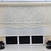 StorBurada Çift Mekanizmalı Bej Tül Ekru Stor Perde STB-133  Bej 190 x 200 thumbnail 3