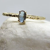 Gümüş Yüzük - Mila 030CT Zultanit Tektaş Minimal Tasarım Gümüş Yüzük-Zultanit Hediyelik Tektaş Yüzük thumbnail 2