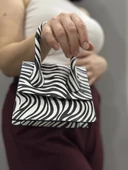 BİÇOMİ luxe siyahbeyaz cilt çanta thumbnail 1