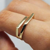 Gümüş Yüzük - Exxen Tarz Tasarım 925 Ayar Gümüş Yüzük thumbnail 4