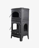 TDS İnci Fırınlı, Yan Camlı,Yan Kapaklı Döküm Şömine Soba thumbnail 3