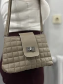 BİÇOMİ Kapaklı kapitone vizon cilt çanta thumbnail 2