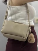 BİÇOMİ Ponpon vizon cilt çanta thumbnail 1