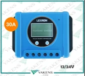 30 Amper 12-24V Solar Pwm Şarj Kontrol Cihazı Yeni Mavi kasa Lexron thumbnail 1