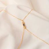 Gümüş Şahmeran - 925 Ayar Gümüş Prenses Kesim Mistik Topaz Taşlı Şahmeran - 8