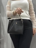 BİÇOMİ Siyah cilt zrm çanta thumbnail 3