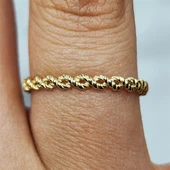 Gümüş Yüzük - Kör Düğüm Minimal Tasarım 925 Ayar Gümüş Alyans - 4