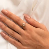 Gümüş Yüzük - Vintage Zultanit Taşlı Gümüş Evlilik Teklifi Hediye 925 Ayar Gümüş Yüzük thumbnail 10