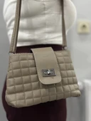 BİÇOMİ Kapaklı kapitone vizon cilt çanta thumbnail 4