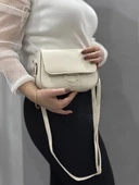 BİÇOMİ Krem cilt mossi çanta thumbnail 6