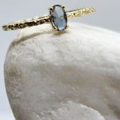 Gümüş Yüzük - Mila 030CT Zultanit Tektaş Minimal Tasarım Gümüş Yüzük-Zultanit Hediyelik Tektaş Yüzük thumbnail 6