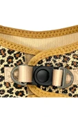 Pets Carnival Kedi Köpek Air-mesh Göğüs Tasması Ve Gezdirme Sevk Kayışı Seti Leopar 2si1 Arada - 6