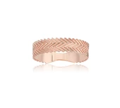 Gümüş Yüzük - Zigzag Desenli Astar Gümüş Yüzük - 12