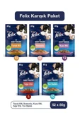 FELIX Karışık Yaş Kedi Maması 52 Adet - 1