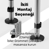 NPO STD72024MLG 11"-17" Notebook 17"-32" Monitör Destekli Alüminyum Monitör Tutucu thumbnail 7