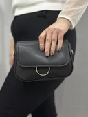 BİÇOMİ Siyah cilt mossi çanta thumbnail 1