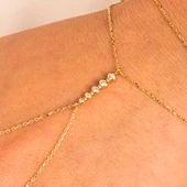 Gümüş Şahmeran - 925 Ayar Gümüş Sıra Taşlı Modern Tasarım Şahmeran - 5