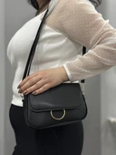 BİÇOMİ Siyah cilt mossi çanta thumbnail 6