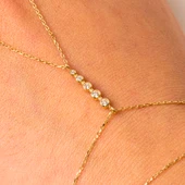 Gümüş Şahmeran - 925 Ayar Gümüş Sıra Taşlı Modern Tasarım Şahmeran - 4