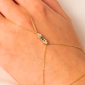 Gümüş Şahmeran - 925 Ayar Gümüş Prenses Kesim Mistik Topaz Taşlı Şahmeran - 1