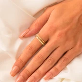 Gümüş Yüzük - Exxen Tarz Tasarım 925 Ayar Gümüş Yüzük thumbnail 3