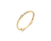 925 Ayar Gümüş-Akordion Desenli Burma Telli Sıra Taşlı Alyans Eklem Yüzüğü-Sarı Gümüş Hediye Yüzük - 1